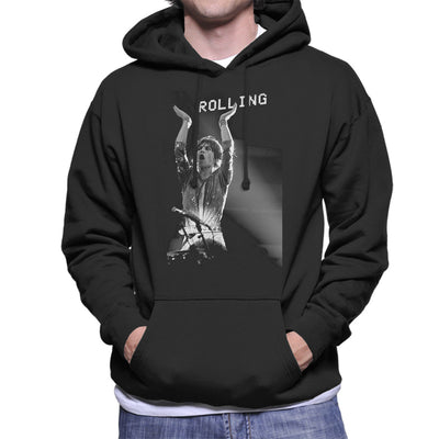 The Rolling Stones Mick Jagger Rotterdam 1973 Men's Hooded Sweatshirt