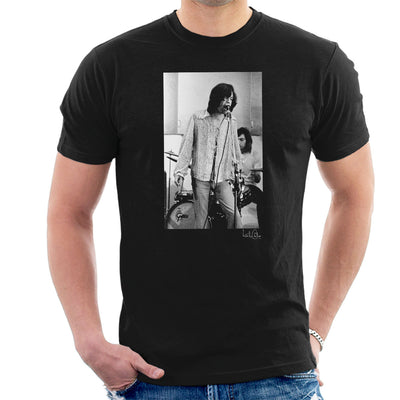Rolling Stones Mick Jagger Performing Men's T-Shirt - Don't Talk To Me About Heroes