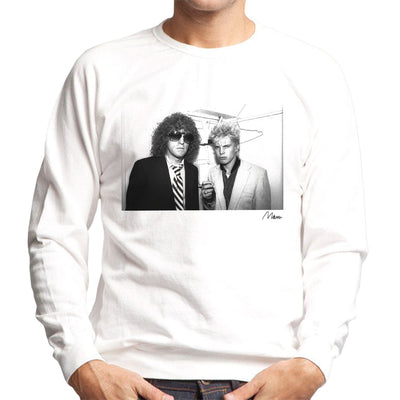 Billy Idol With Ian Hunter From Mott The Hoople Men's Sweatshirt