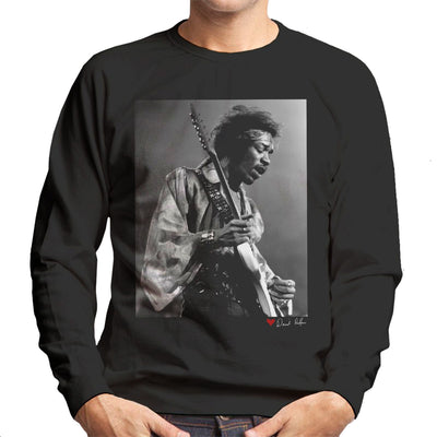 Jimi Hendrix At The Royal Albert Hall 1969 B&W Men's Sweatshirt - Don't Talk To Me About Heroes