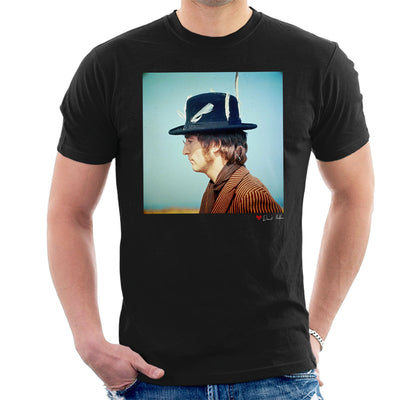 John Lennon With Feather Hat Men's T-Shirt - Don't Talk To Me About Heroes