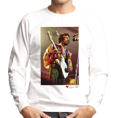 Jimi Hendrix At The Royal Albert Hall 1969 White Men's Sweatshirt - Don't Talk To Me About Heroes