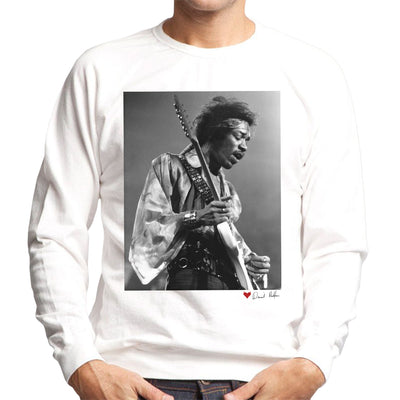 Jimi Hendrix At The Royal Albert Hall 1969 Alt White Men's Sweatshirt