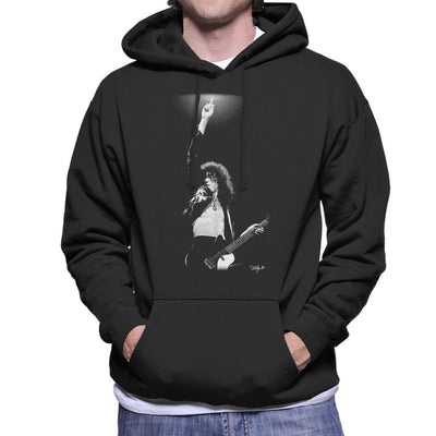 Led Zeppelin Jimmy Page Playing A Danelectro Men's Hooded Sweatshirt - Don't Talk To Me About Heroes