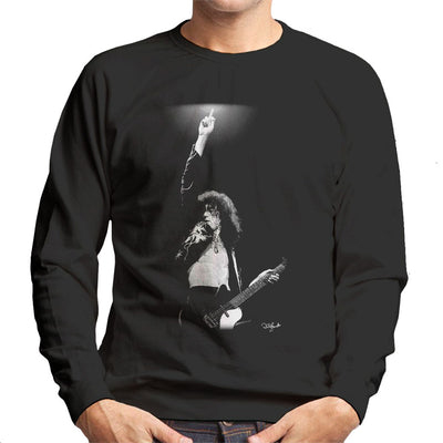 Led Zeppelin Jimmy Page Playing A Danelectro Men's Sweatshirt