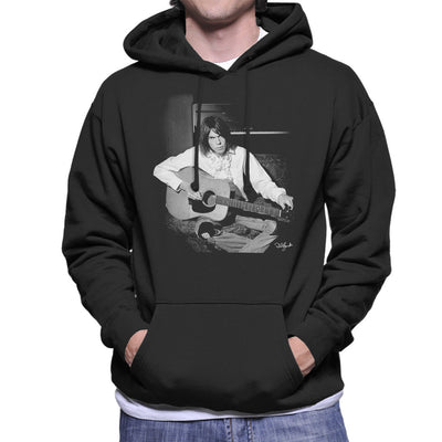 Neil Young On Acoustic Men's Hooded Sweatshirt
