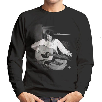Neil Young On Acoustic Men's Sweatshirt - Don't Talk To Me About Heroes