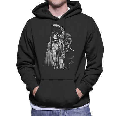 Neil Young On Stage Men's Hooded Sweatshirt - Don't Talk To Me About Heroes