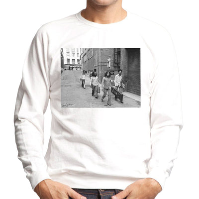 Bob Marley Arriving At Birmingham Odeon 1975 Men's Sweatshirt