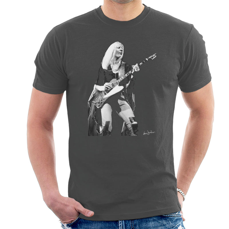 Johnny Winter Gibson Firebird 1974 Men's T-Shirt - Don't Talk To Me About Heroes