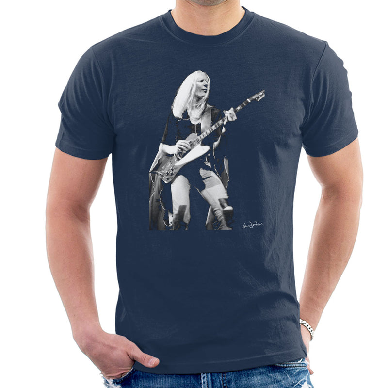 Johnny Winter Gibson Firebird 1974 Men's T-Shirt - Don't Talk To Me About Heroes