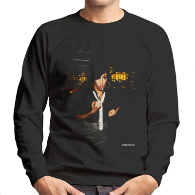 Amy Winehouse Smoking Men's Sweatshirt - Don't Talk To Me About Heroes