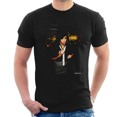 Amy Winehouse Smoking Men's T-Shirt - Don't Talk To Me About Heroes