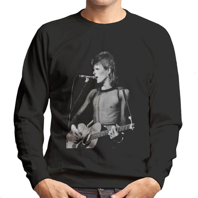 David Bowie Ziggy Stardust Guitar Hammersmith Odeon 1973 Men's Sweatshirt