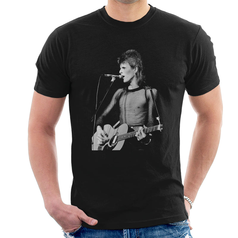 David Bowie Ziggy Stardust Guitar Hammersmith Odeon 1973 Men's T-Shirt - Don't Talk To Me About Heroes