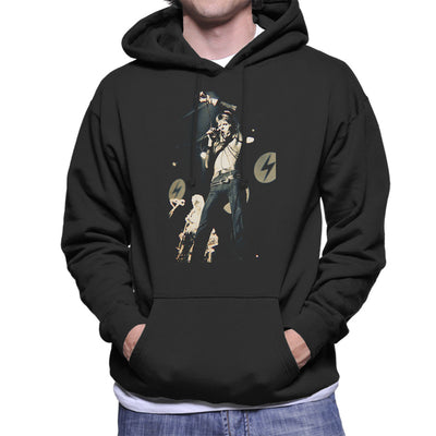 David Bowie Ziggy Stardust Lightening Hammersmith Odeon 1973 Men's Hooded Sweatshirt