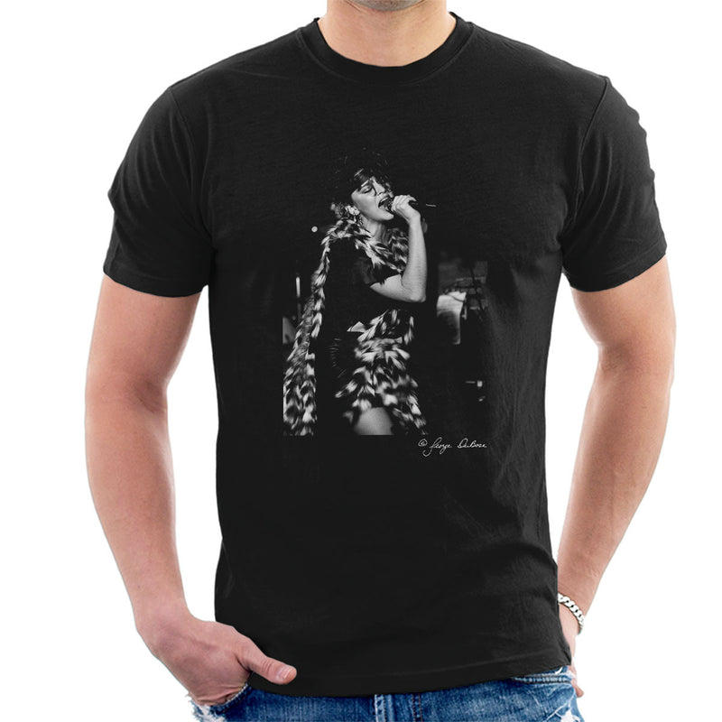 Madonna Singing Fur Scarf Men's T-Shirt