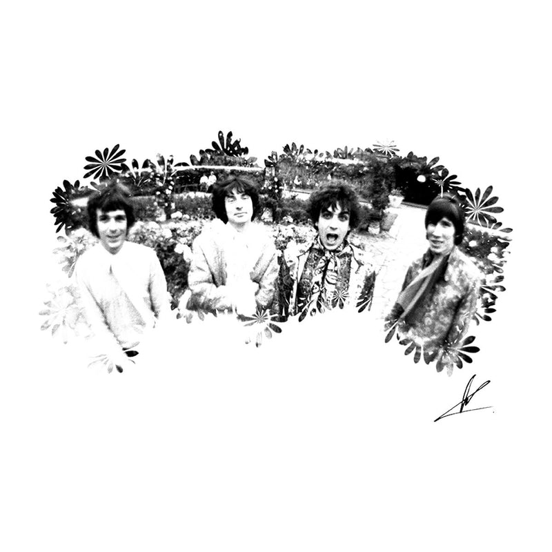 Pink Floyd Ruskin Park Shoot Floral 1967 Black And White
