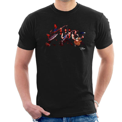 Kiss Performing Gene Simmons Men's T-Shirt - Don't Talk To Me About Heroes