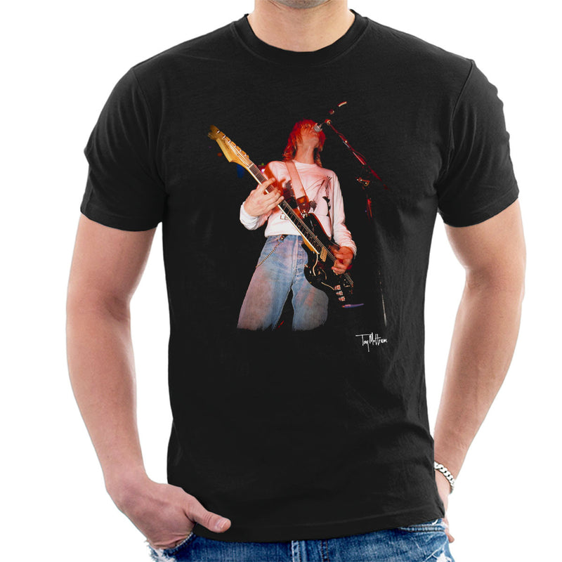 Kurt Cobain Playing Live Guitar Men's T-Shirt - Don't Talk To Me About Heroes