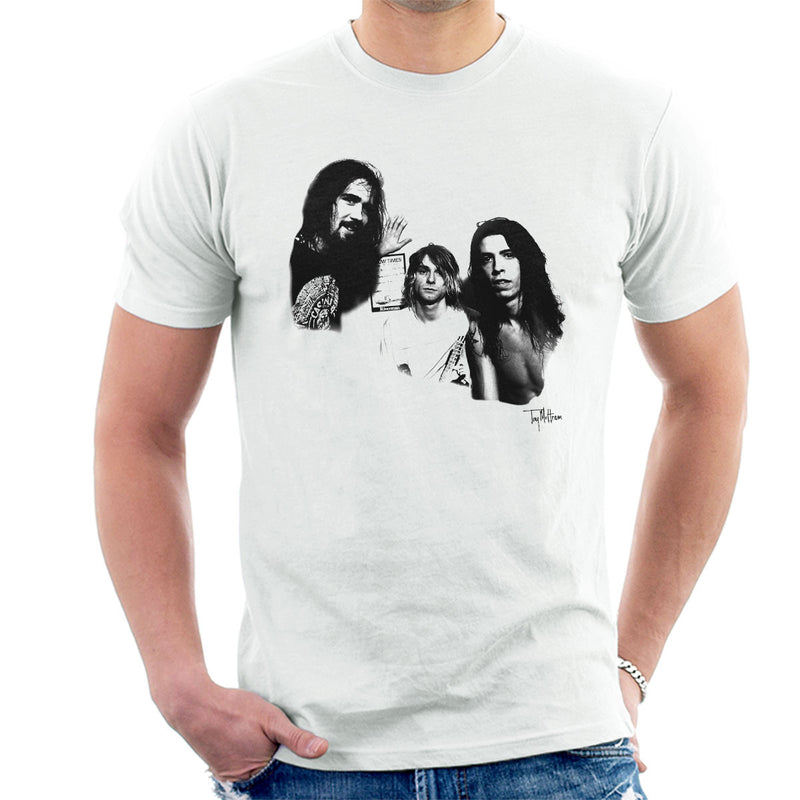 Nirvana Grohl Cobain Novoselic Portrait Men's T-Shirt