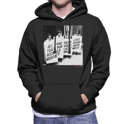 The Beatles All You Need Is Love Abbey Road Studios 1967 Men's Hooded Sweatshirt