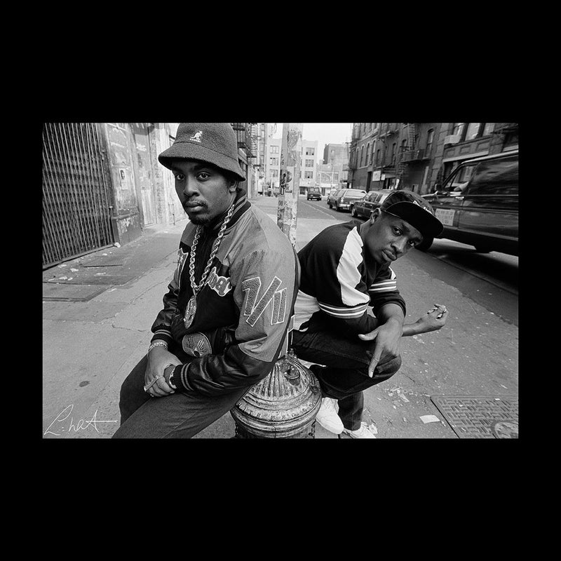 Eric B And Chuck D On The Streets Of New York 1980s Men's T-Shirt - Don't Talk To Me About Heroes