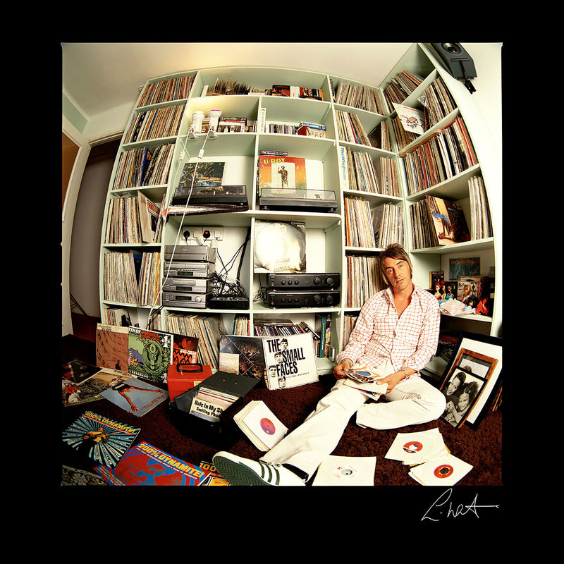 Paul Weller With Record Collection