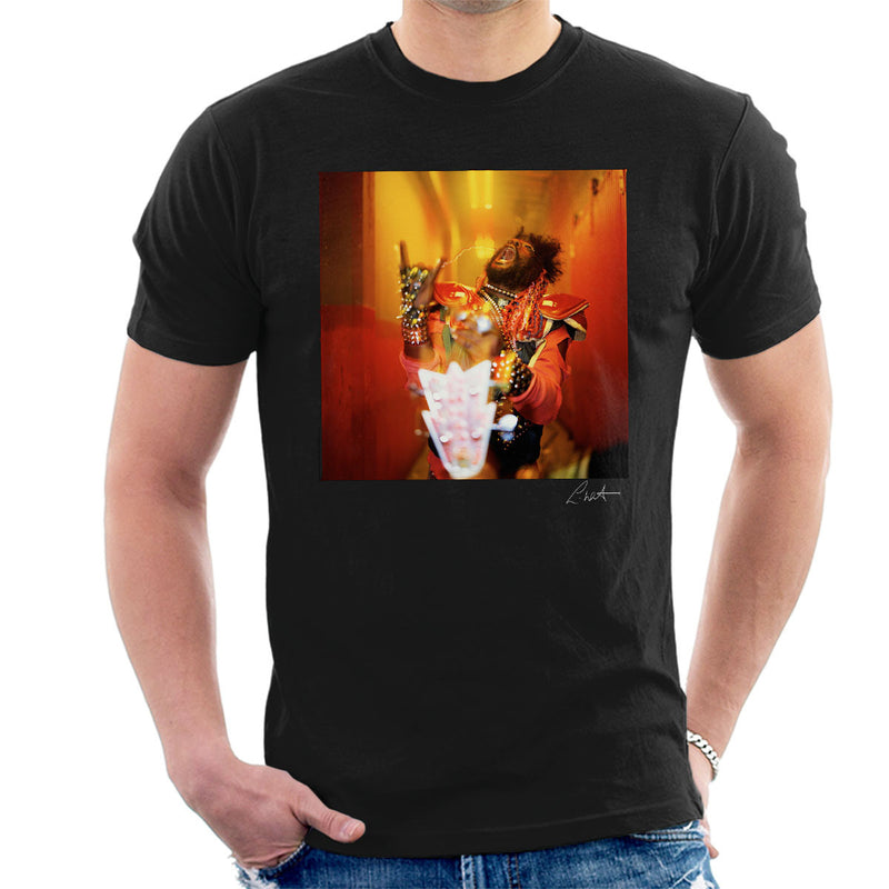 George Clinton And Parliament Funkadelic Devil Horns Men's T-Shirt - Don't Talk To Me About Heroes