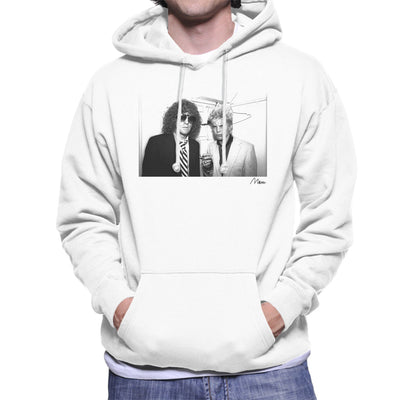 Billy Idol With Ian Hunter From Mott The Hoople Men's Hooded Sweatshirt - Don't Talk To Me About Heroes