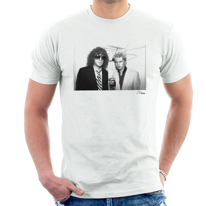 Billy Idol With Ian Hunter From Mott The Hoople Men's T-Shirt - Don't Talk To Me About Heroes