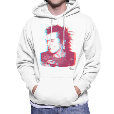 Sid Vicious Close Up With Beer Pink Men's Hooded Sweatshirt - Don't Talk To Me About Heroes