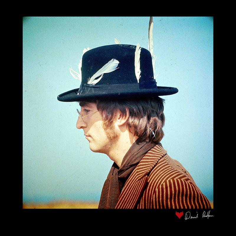 John Lennon With Feather Hat