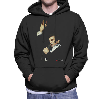 Johnny Cash Performing In London 1983 Men's Hooded Sweatshirt - Don't Talk To Me About Heroes