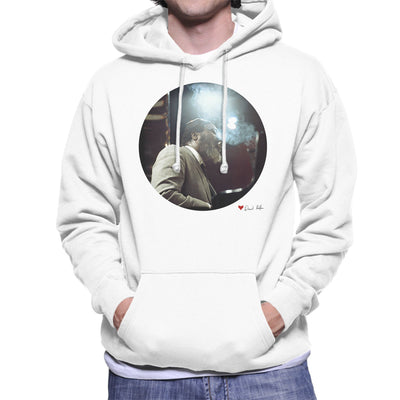 Thelonious Monk Performing At Ronnie Scotts London 1969 White Men's Hooded Sweatshirt - Don't Talk To Me About Heroes