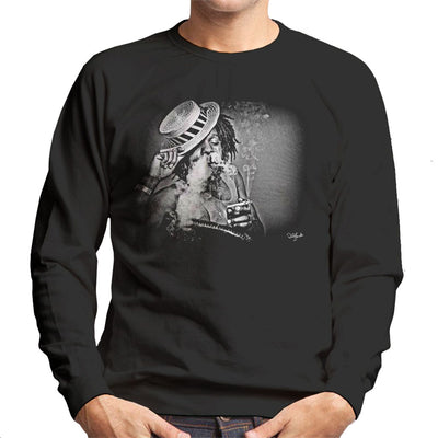 Dennis Brown Blowing Smoke Out Nose Men's Sweatshirt - Don't Talk To Me About Heroes