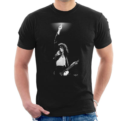Led Zeppelin Jimmy Page Playing A Danelectro Men's T-Shirt