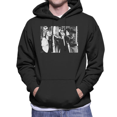 The Damned Outside Stiff Records 1977 Men's Hooded Sweatshirt - Don't Talk To Me About Heroes