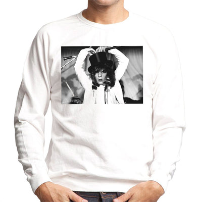 David Johansen New York Dolls Top Hat And Cane 1973 Men's Sweatshirt - Don't Talk To Me About Heroes
