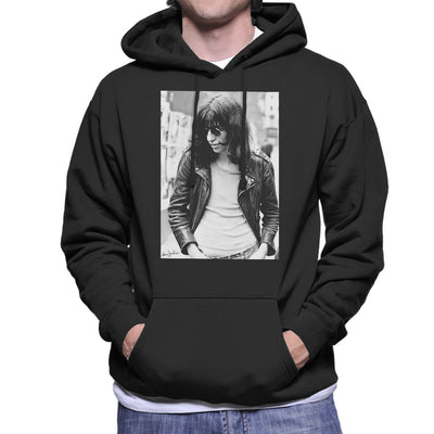 Joey Ramone Of The Ramones 1977 Men's Hooded Sweatshirt