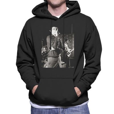 Ian Curtis Of Joy Division Singing At Bowdon Vale Youth Club Men's Hooded Sweatshirt
