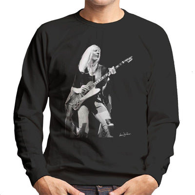 Johnny Winter Gibson Firebird 1974 Men's Sweatshirt - Don't Talk To Me About Heroes