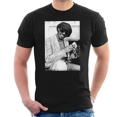 Stevie Wonder London Interview 1974 Men's T-Shirt